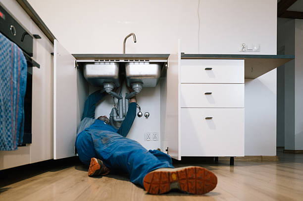 Professional Drain Cleaning technician working in Greenbush, WI